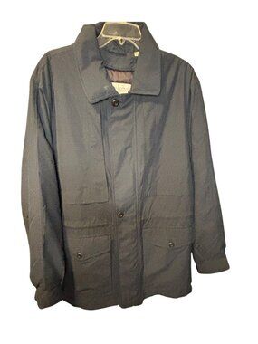 London Fog Limited Edition NWT Mens Navy Jacket M Size Water Resistant